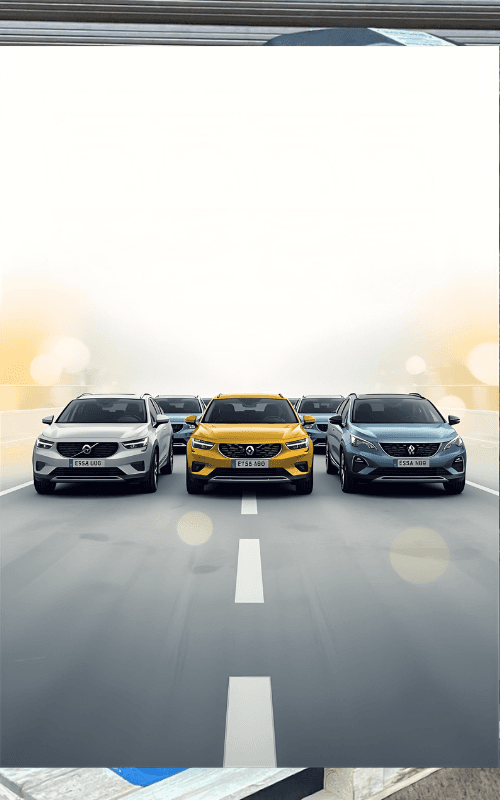 Flotte de véhicules de prêt récents